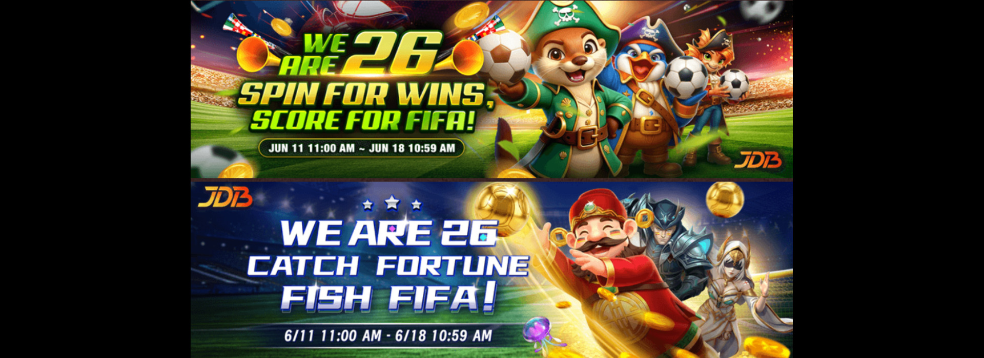JDB FIFA FUN, WE ARE 26!